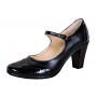 Pantofi dama, eleganti, din piele naturala cu toc mic - Made in Romania P104NLCROCO